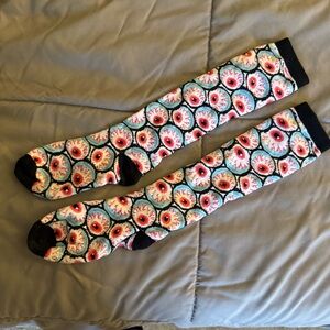 Halloween Eyeball knee high socks